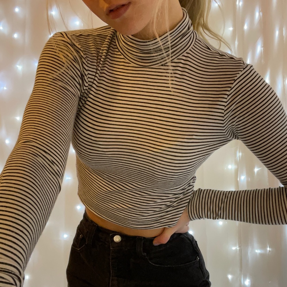 Striped Turtleneck